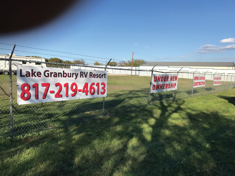 Banners with Hemmed Edges and Grommets
