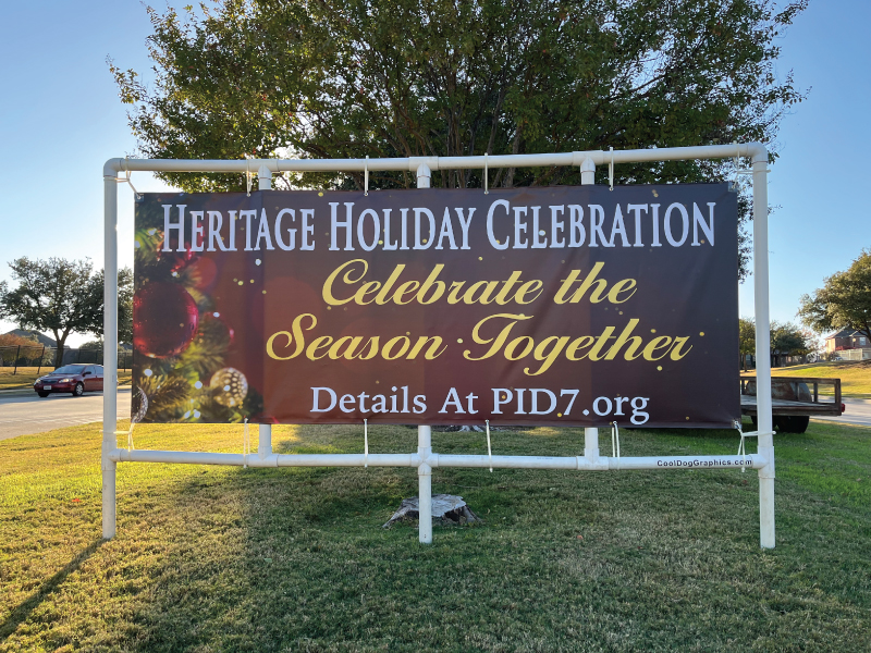 Banner on Banner Stand